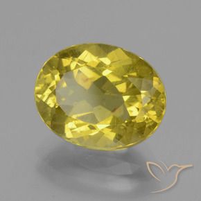 Apatite Giallo medio naturale da 4.73 ct, Ovale, VS
