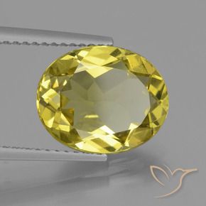 Apatite Giallo intenso naturale da 4.14 ct, Ovale, VS