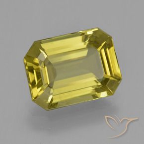 Apatite Giallo Ananas naturale da 6.37 ct, Ottagonale / Taglio smeraldo, VS