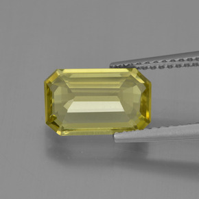 Apatite Giallo Ananas naturale da 2.56 ct, Taglio smeraldo, VS