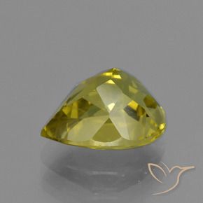 Apatite Giallo terroso naturale da 3.73 ct, Forma a pera, VS