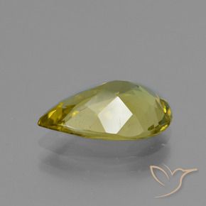 Apatite Giallo medio naturale da 3.12 ct, Forma a pera, VS-SI