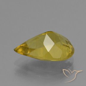 Apatite Giallo d'autunno naturale da 3.95 ct, Forma a pera, VS
