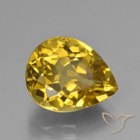 Apatite Arancione-Oro naturale da 6.72 ct, Forma a pera, VS