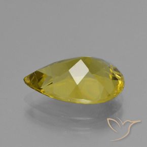 Apatite Marrone dorato verdastro naturale da 4.60 ct, Forma a pera, VS-SI
