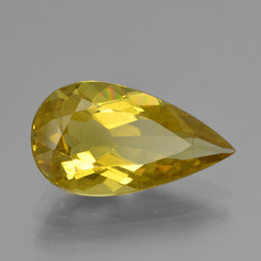 Apatite Giallo dorato naturale da 4.67 ct, Forma a pera, VS