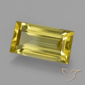 Apatite Giallo brunastro naturale da 5.11 ct, Taglio a baguette, VS