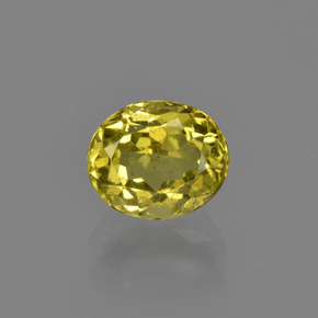 Apatite Giallo brunastro naturale da 1.25 ct, Taglio ovale, VS