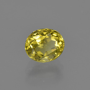 Apatite Giallo brunastro naturale da 1.25 ct, Taglio ovale, VS