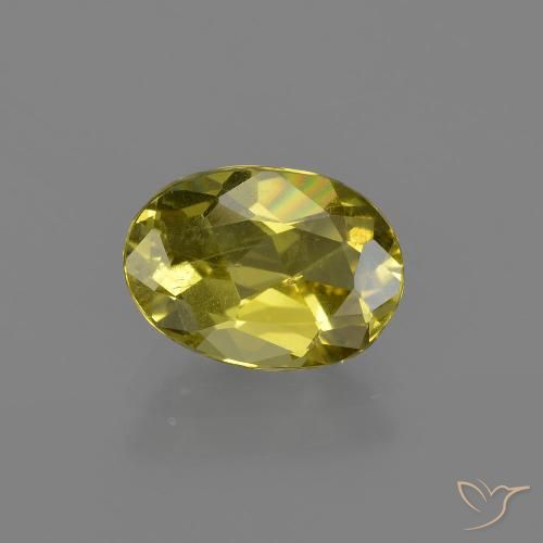 1.91ct Naturale Giallo chiaro Apatite, Ovale, VS-SI