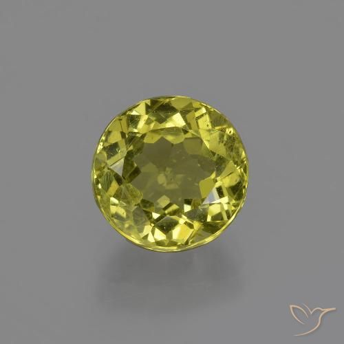 Apatite naturale giallo da 2,65 ct, taglio rotondo, VS