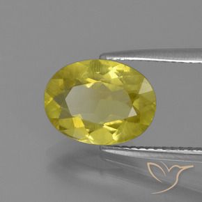 Apatite Giallo Ananas naturale da 2.59 ct, Ovale, VS