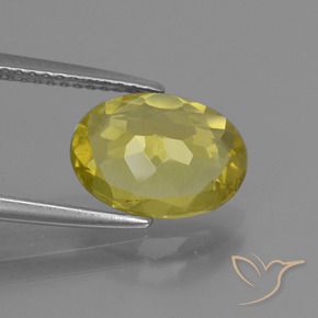 Apatite Giallo Ananas naturale da 2.59 ct, Ovale, VS
