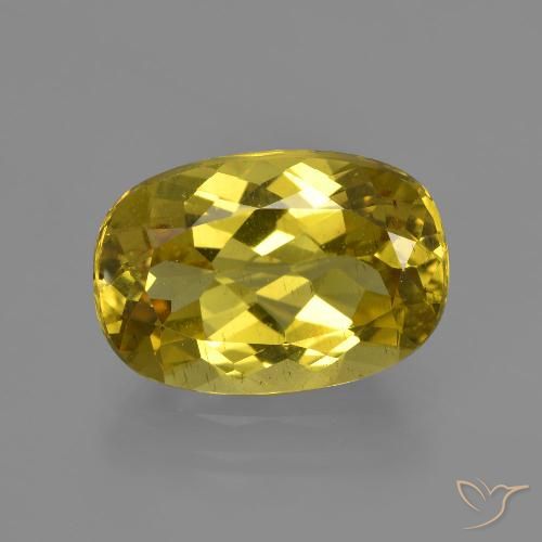 Apatite Giallo d'autunno naturale da 4.31 ct, Ovale, VS