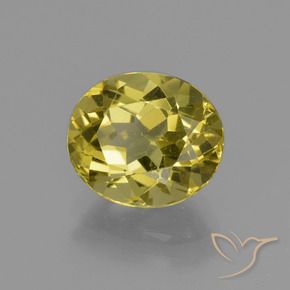 Apatite Giallo intenso naturale da 2.89 ct, Ovale, VS