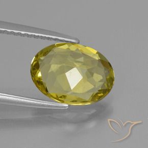 Apatite Giallo medio naturale da 2.33 ct, Ovale, VS