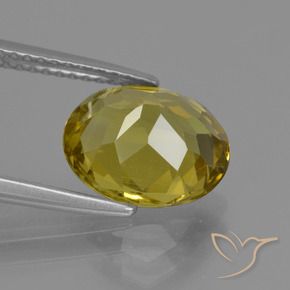 Apatite Giallo d'autunno naturale da 3.31 ct, Ovale, VS