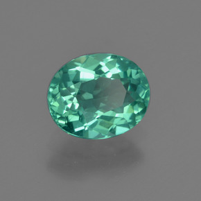 Apatite naturale verde da 1,45 ct, taglio ovale, VVS-VS