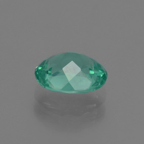 Apatite naturale verde da 1,45 ct, taglio ovale, VVS-VS