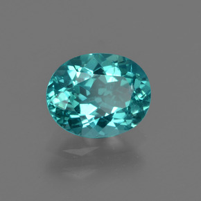 Apatite Verde blu naturale da 1.44 ct, Taglio ovale, VS