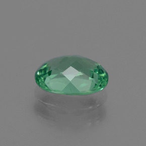 Apatite naturale blu da 1,24 ct, taglio ovale, VS