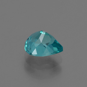 Apatite naturale blu da 1,07 ct, taglio a pera, VS
