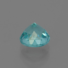 Apatite naturale blu da 0,88 ct, taglio rotondo, VS