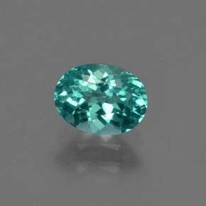 Apatite naturale verde da 0,97 ct, taglio ovale, VVS-VS