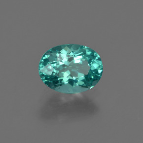 Apatite naturale verde da 0,97 ct, taglio ovale, VVS-VS