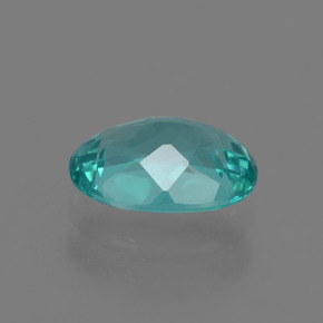 Apatite naturale blu da 1,14 ct, taglio ovale, VVS-VS