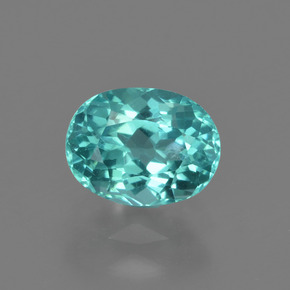 Apatite Verde blu naturale da 1.11 ct, Taglio ovale, VS