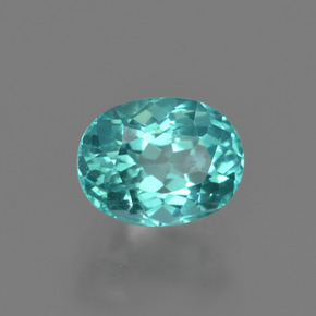 Apatite Verde blu naturale da 1.11 ct, Taglio ovale, VS