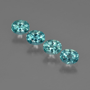 Apatite naturale blu da  ct, taglio ovale, VS