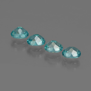 Apatite naturale blu da  ct, taglio ovale, VS
