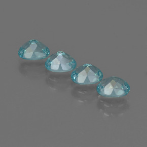 Apatite naturale blu da  ct, taglio ovale, VS