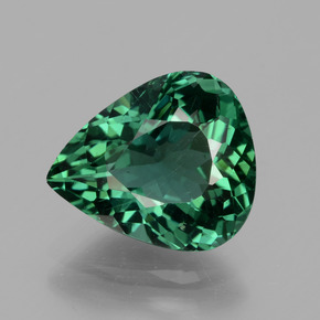 Apatite naturale verde da 3,23 ct, taglio a pera, VS