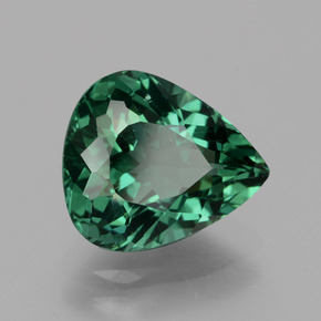 Apatite naturale verde da 3,23 ct, taglio a pera, VS