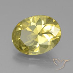 Apatite Giallo medio naturale da 4.13 ct, Ovale, VS