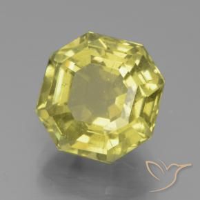 Apatite Giallo chiaro naturale da 6.61 ct, Ottagonale / Taglio smeraldo, VS