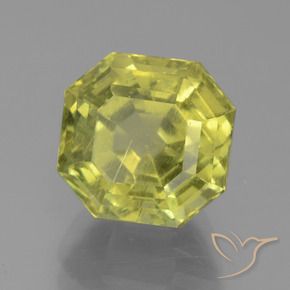 Apatite Limone giallo naturale da 6.95 ct, Ottagonale / Taglio smeraldo, VS