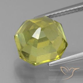 Apatite Limone giallo naturale da 6.95 ct, Ottagonale / Taglio smeraldo, VS