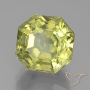 Apatite Limone giallo naturale da 8.29 ct, Ottagonale / Taglio smeraldo, VS