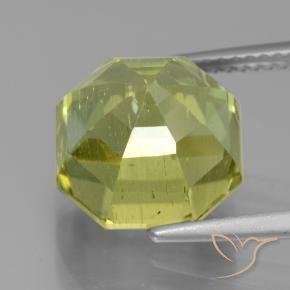 Apatite Limone giallo naturale da 8.29 ct, Ottagonale / Taglio smeraldo, VS