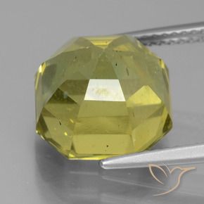 Apatite Giallo medio naturale da 9.42 ct, Ottagonale / Taglio smeraldo, VS