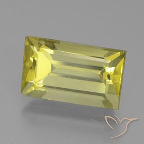 Apatite Giallo chiaro naturale da 4.94 ct, Taglio a baguette, VS