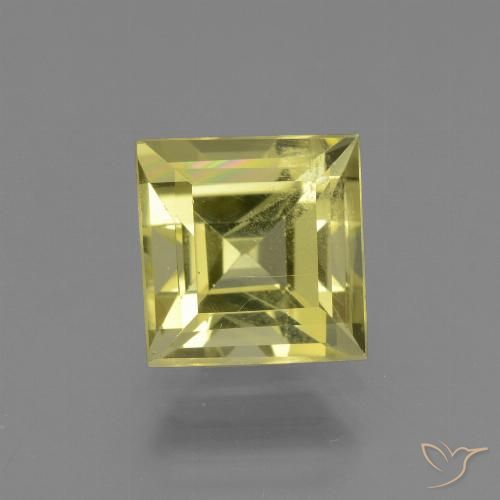 2.95ct Naturale Giallo mais chiaro Apatite, Quadrato, VS