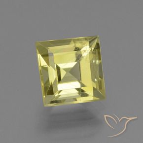 Apatite Giallo mais chiaro naturale da 2.95 ct, Quadrato, VS