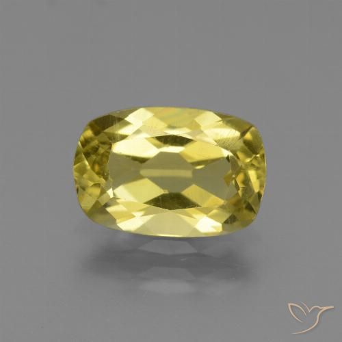 2.01ct Naturale Giallo medio Apatite, Cuscino, VS