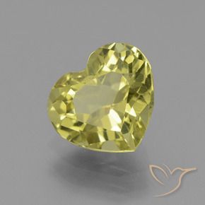 Apatite Giallo mais chiaro naturale da 2.18 ct, Cuore, VS