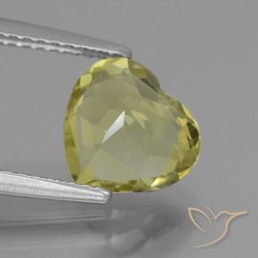 Apatite Giallo mais chiaro naturale da 2.18 ct, Cuore, VS